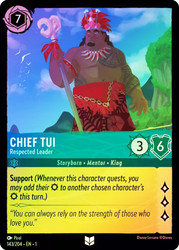Chief Tui - Respected Leader (Corrected Version)
The First Chapter
Single
Lorcana