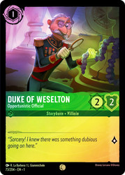Duke Of Weselton Opportunistic Official