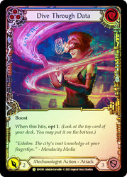 Dive Through Data Blue