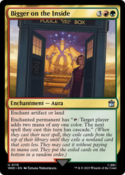 Bigger on the Inside\nDoctor Who Commander\nSingle\nMagic The Gathering