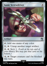 Sonic Screwdriver (#186)\nDoctor Who Commander\nSingle\nMagic The Gathering