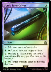 Sonic Screwdriver (#185)\nDoctor Who Commander\nSingle\nMagic The Gathering