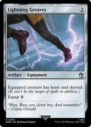 Lightning Greaves\nDoctor Who Commander\nSingle\nMagic The Gathering