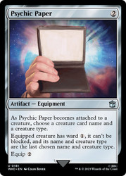 Psychic Paper\nDoctor Who Commander\nSingle\nMagic The Gathering