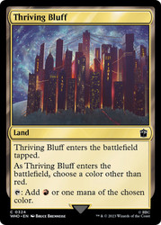 Thriving Bluff\nDoctor Who Commander\nSingle\nMagic The Gathering