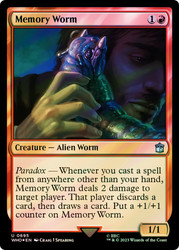 Memory Worm (Surge Foil)\nDoctor Who Commander - Alternate Foil\nSingle\nMagic The Gathering