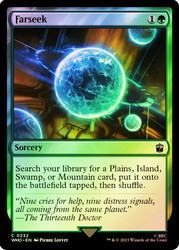 Farseek\nDoctor Who Commander\nSingle\nMagic The Gathering