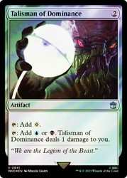 Talisman of Dominance (Surge Foil)\nDoctor Who Commander - Alternate Foil\nSingle\nMagic The Gathering