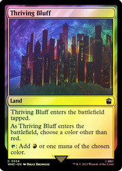 Thriving Bluff\nDoctor Who Commander\nSingle\nMagic The Gathering