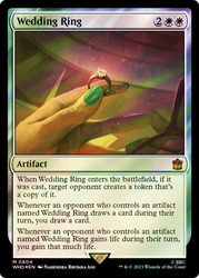 Wedding Ring (Surge Foil)\nDoctor Who Commander - Alternate Foil\nSingle\nMagic The Gathering