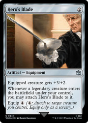 Hero's Blade\nDoctor Who Commander\nSingle\nMagic The Gathering