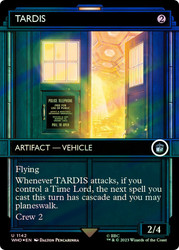 TARDIS (Showcase) (Surge Foil)\nDoctor Who Commander - Alternate Foil Variants\nSingle\nMagic The Gathering