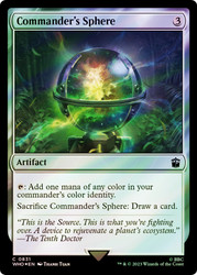 Commander's Sphere (Surge Foil)\nDoctor Who Commander - Alternate Foil\nSingle\nMagic The Gathering