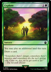 Explore (Surge Foil)\nDoctor Who Commander - Alternate Foil\nSingle\nMagic The Gathering