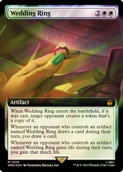 Wedding Ring (Extended Art) (Surge Foil)\nDoctor Who Commander - Alternate Foil Variants\nSingle\nMagic The Gathering