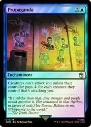 Propaganda\nDoctor Who Commander\nSingle\nMagic The Gathering