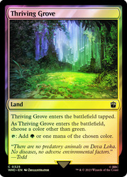Thriving Grove\nDoctor Who Commander\nSingle\nMagic The Gathering