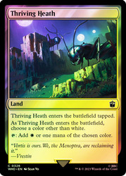 Thriving Heath\nDoctor Who Commander\nSingle\nMagic The Gathering