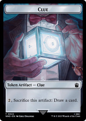 {Clue Token} (#022) // {Human Noble Token}
Doctor Who Commander
Single
Magic: The Gathering