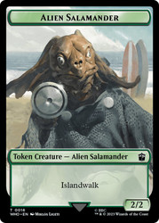 {Alien Salamander Token} // {Mutant Token}\nDoctor Who Commander\nSingle\nMagic The Gathering