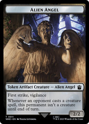 {Alien Angel Token} // {Copy Token}\nDoctor Who Commander\nSingle\nMagic The Gathering