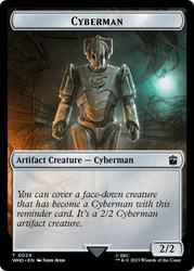 {Cyberman Token} // {Mark of the Rani Token}\nDoctor Who Commander\nSingle\nMagic The Gathering