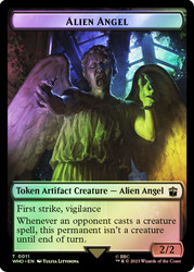 {Alien Angel Token} // {Clue Token} (#023)\nDoctor Who Commander\nSingle\nMagic The Gathering