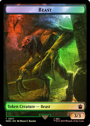 {Beast Token} // {Dalek Token}
Doctor Who Commander
Single
Magic: The Gathering
