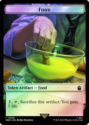 {Food Token} (#026) // {Human Token} (#005)\nDoctor Who Commander\nSingle\nMagic The Gathering