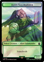 {Alien Salamander Token} // {Dalek Token} (Surge Foil)\nDoctor Who Commander - Alternate Foil\nSingle\nMagic The Gathering