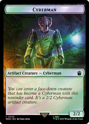 {Cyberman Token} // {Fish Token} (Surge Foil)\nDoctor Who Commander - Alternate Foil\nSingle\nMagic The Gathering