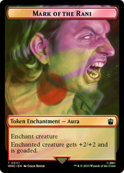 {Mark of the Rani Token} // {Soldier Token} (Surge Foil)\nDoctor Who Commander - Alternate Foil\nSingle\nMagic The Gathering