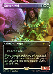 Serra Angel (WPN Premium) (Borderless)\nPromo: General\nSingle\nMagic The Gathering