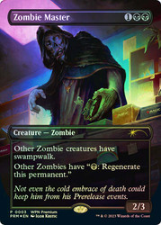 Zombie Master (WPN Premium) (Borderless)\nPromo: General\nSingle\nMagic The Gathering