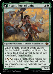 Huatli, Poet of Unity // Roar of the Fifth People\nThe Lost Caverns of Ixalan\nSingle\nMagic The Gathering