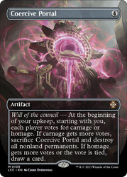 Coercive Portal (Borderless)\nThe Lost Caverns of Ixalan Commander - Variants\nSingle\nMagic The Gathering