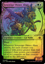 Sovereign Okinec Ahau (Showcase)\nThe Lost Caverns of Ixalan - Variants\nSingle\nMagic The Gathering