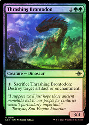 Thrashing Brontodon\nThe Lost Caverns of Ixalan\nSingle\nMagic The Gathering