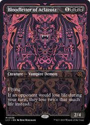 Bloodletter of Aclazotz (Borderless)\nThe Lost Caverns of Ixalan - Variants\nSingle\nMagic The Gathering