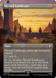 Myriad Landscape (Borderless)\nThe Lord of the Rings Commander - Variants\nSingle\nMagic The Gathering