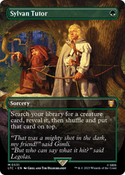 Sylvan Tutor (Borderless)\nThe Lord of the Rings Commander - Variants\nSingle\nMagic The Gathering