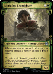 Meriadoc Brandybuck (#628) (Showcase)\nThe Lord of the Rings - Variants\nSingle\nMagic The Gathering