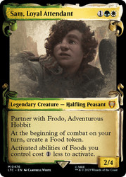 Sam, Loyal Attendant (Showcase)\nThe Lord of the Rings Commander - Variants\nSingle\nMagic The Gathering