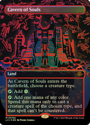 Cavern of Souls (Borderless) (Neon Ink Red)\nThe Lost Caverns of Ixalan - Alternate Foil\nSingle\nMagic The Gathering