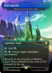 Minamo, School at Water's Edge (Dol Amroth) (Borderless) (Serial Number)\nThe Lord of the Rings Commander - Serialized\nSingle\nMagic The Gathering