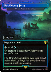 Oboro, Palace in the Clouds (Bucklebury Ferry) (Borderless) (Serial Number)\nThe Lord of the Rings Commander - Serialized\nSingle\nMagic The Gathering