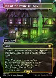 Pillar of the Paruns (Inn of the Prancing Pony) (Borderless) (Serial Number)\nThe Lord of the Rings Commander - Serialized\nSingle\nMagic The Gathering