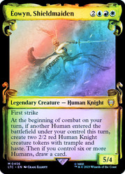 Eowyn, Shieldmaiden (Showcase) (Silver Foil)\nThe Lord of the Rings Commander - Alternate Foil\nSingle\nMagic The Gathering