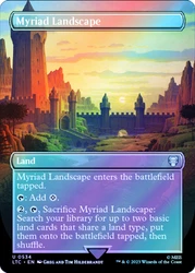 Myriad Landscape (Borderless) (Silver Foil)\nThe Lord of the Rings Commander - Alternate Foil\nSingle\nMagic The Gathering