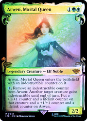 Arwen, Mortal Queen (Showcase) (Silver Foil)\nThe Lord of the Rings - Alternate Foil\nSingle\nMagic The Gathering